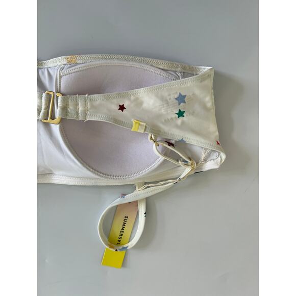 NWT!! SUMMERSALT Small Scatter Stars Home Edit Collaboration Bikini Top Size 6 - Picture 11 of 12